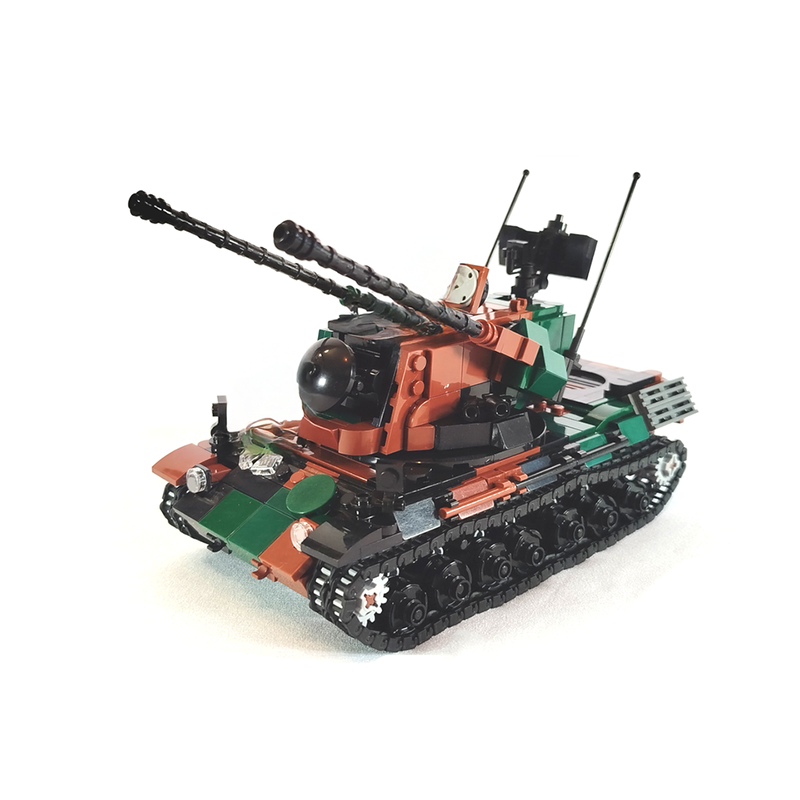 Lego Compatible Military Tank - Nowy model czołgu Gepard zbrojnego wojska,