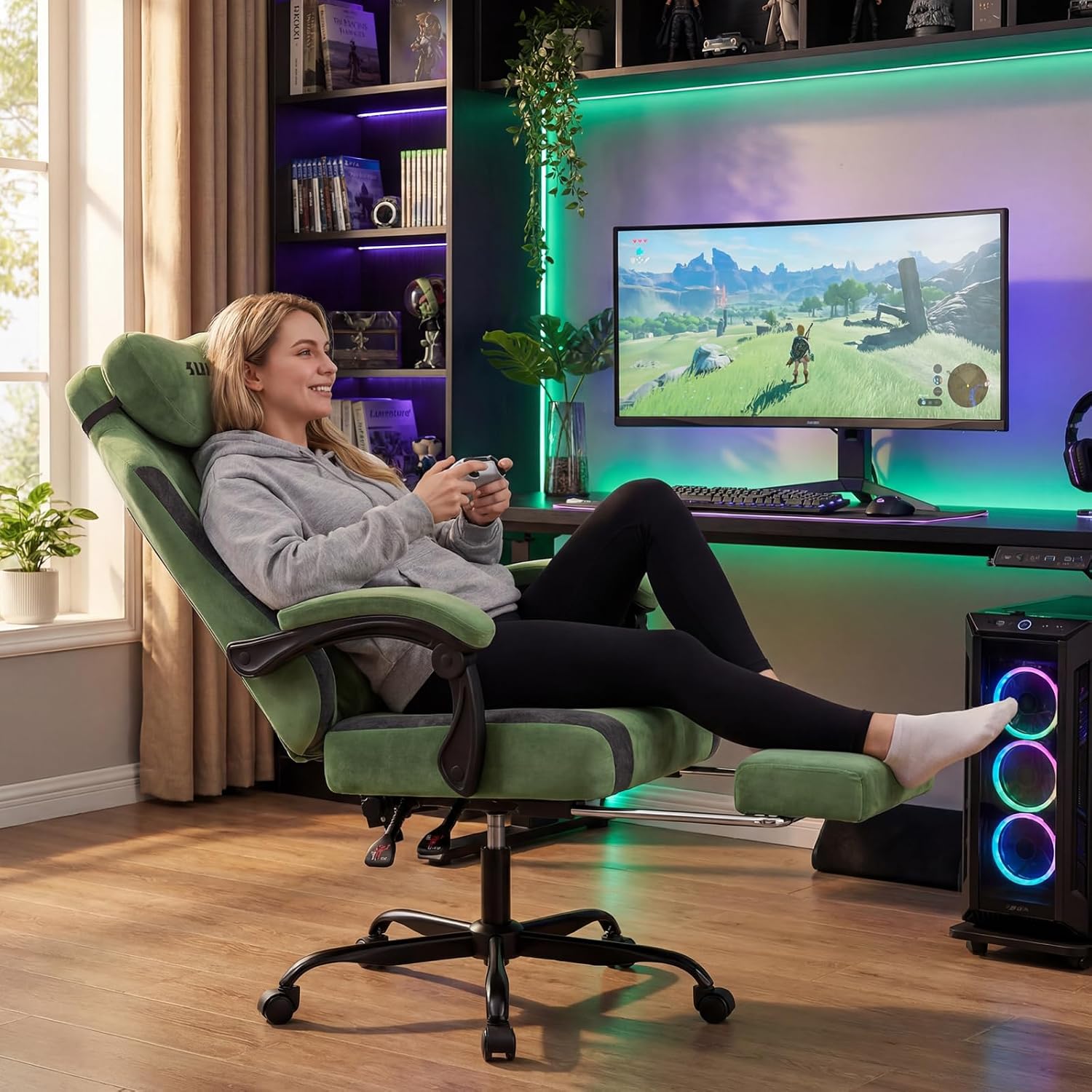 Krzesło do gier wideo z obicie – Video Games recenzja i cena