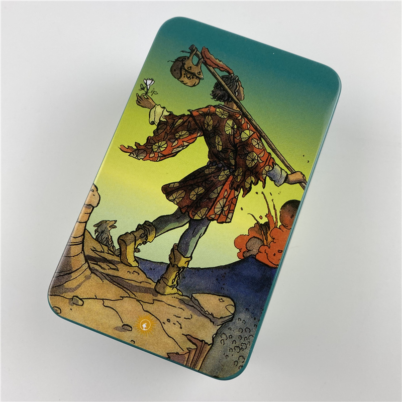 Metal Box Gilded Edition Back  – Tarot Cards Deck With Guidebook recenzja i cena
