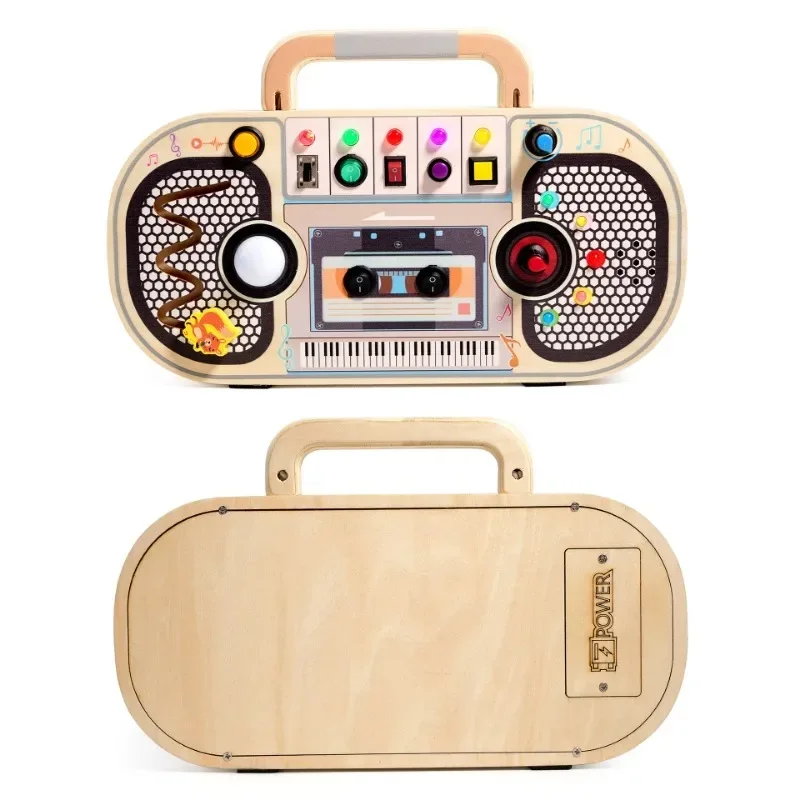 Zabawki Montessori dla małych  – Montessori Wooden Busy Board Toddler recenzja i cena