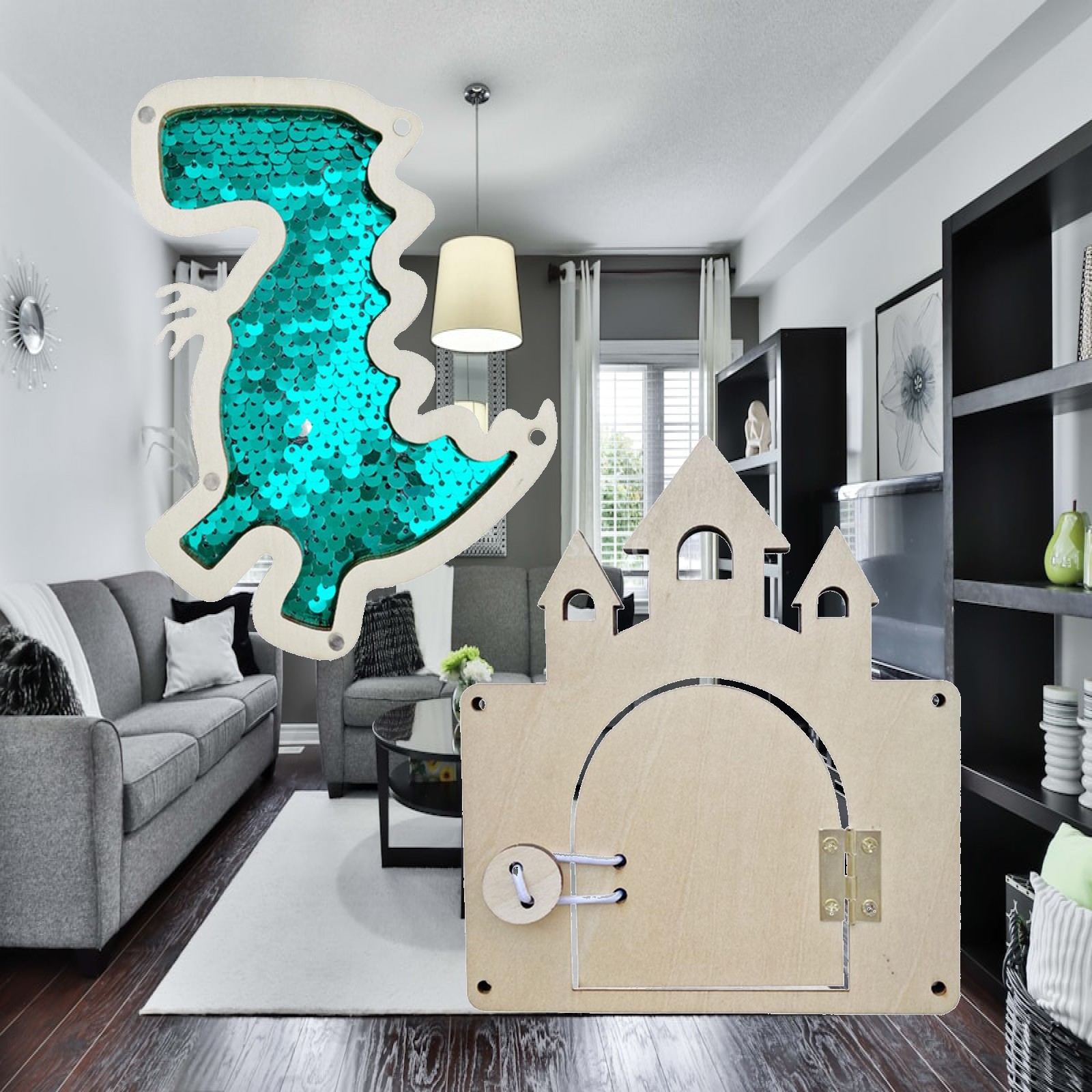 Drewniana tablica sensoryczna  – Montessori Wooden Busy Board Toddler recenzja i cena
