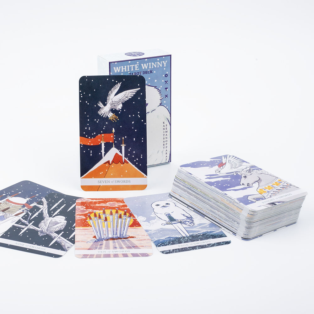 Białe Taroty Winny, angielska  – Tarot Cards Deck With Guidebook recenzja i cena