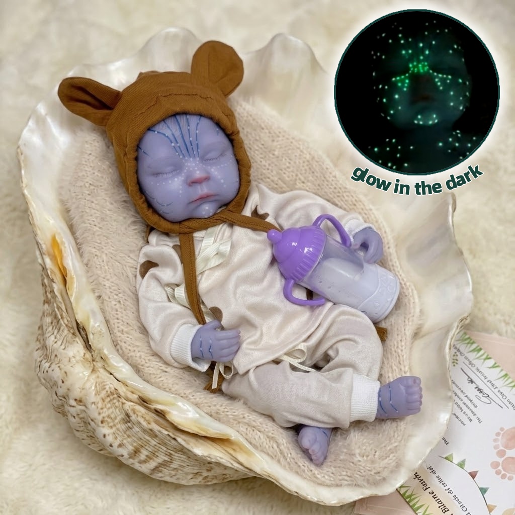 13-calowa lalka Reborn, świecą – Reborn Baby Doll Silicone Realistic recenzja i cena